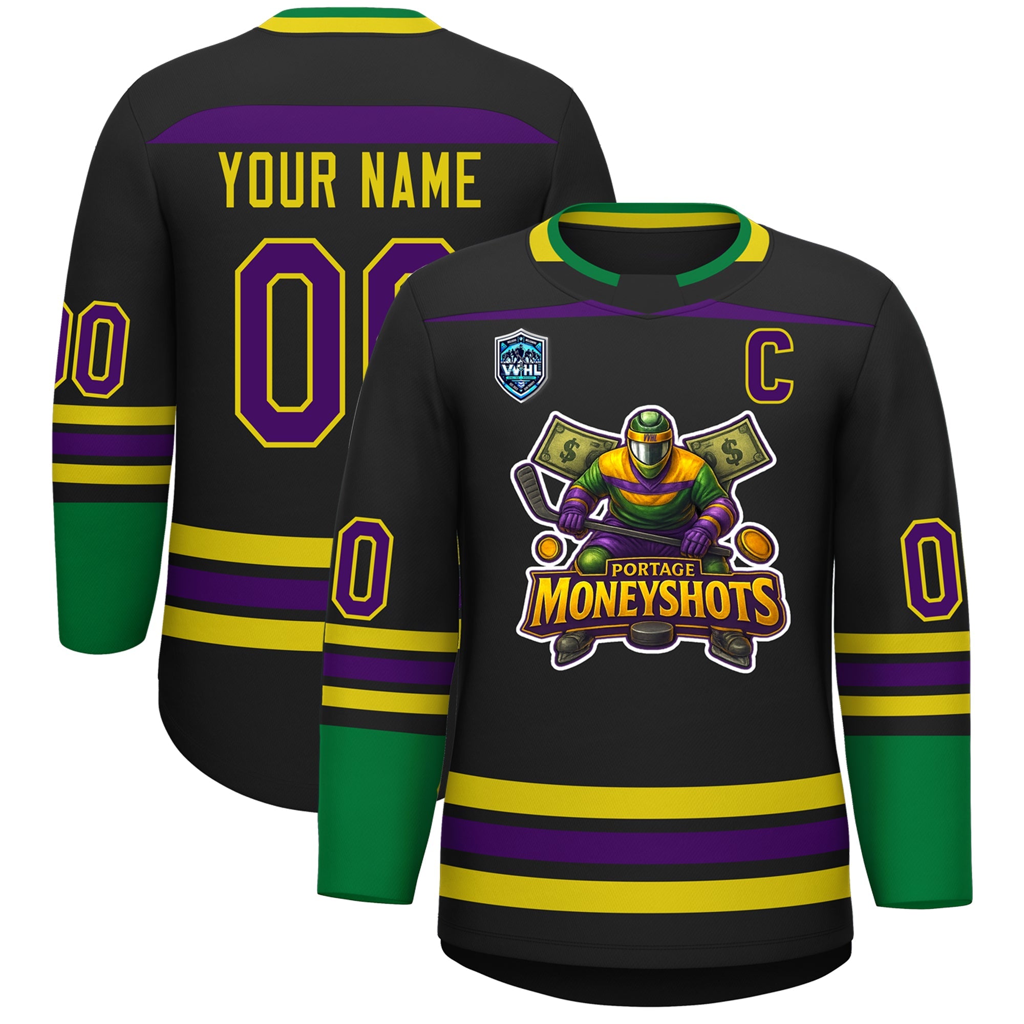 VVHL S8 Portage Moneyshots Hockey Jersey