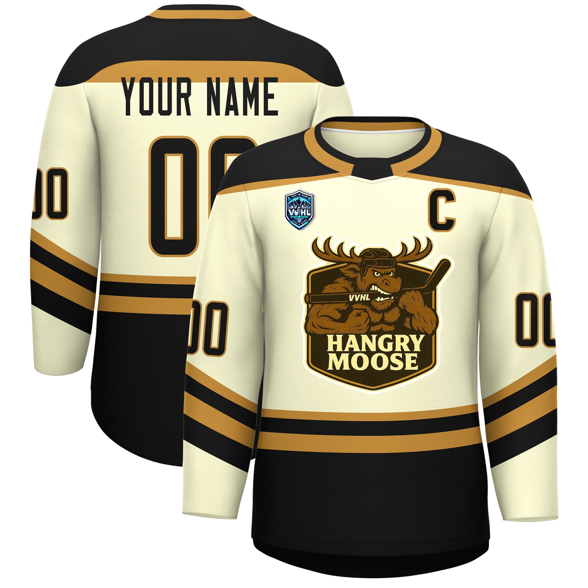 VVHL S8 Custom HANGRY MOOSE  Hockey Jersey