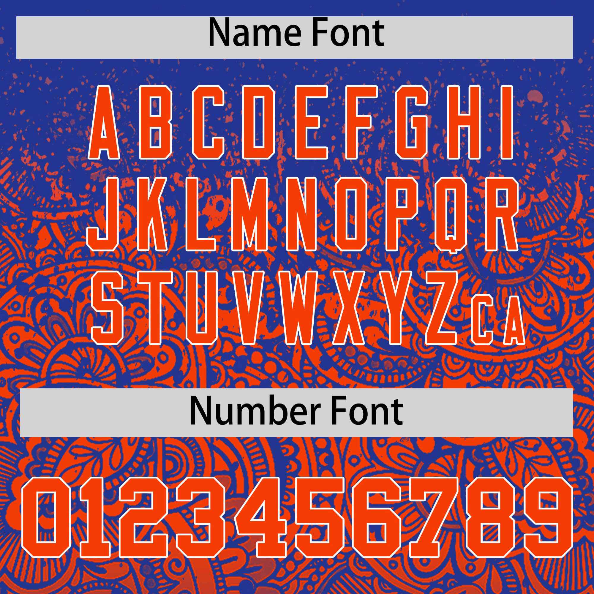 Custom Royal Orange Floral Print Pattern Full Button Gradient Fashion Baseball Jersey