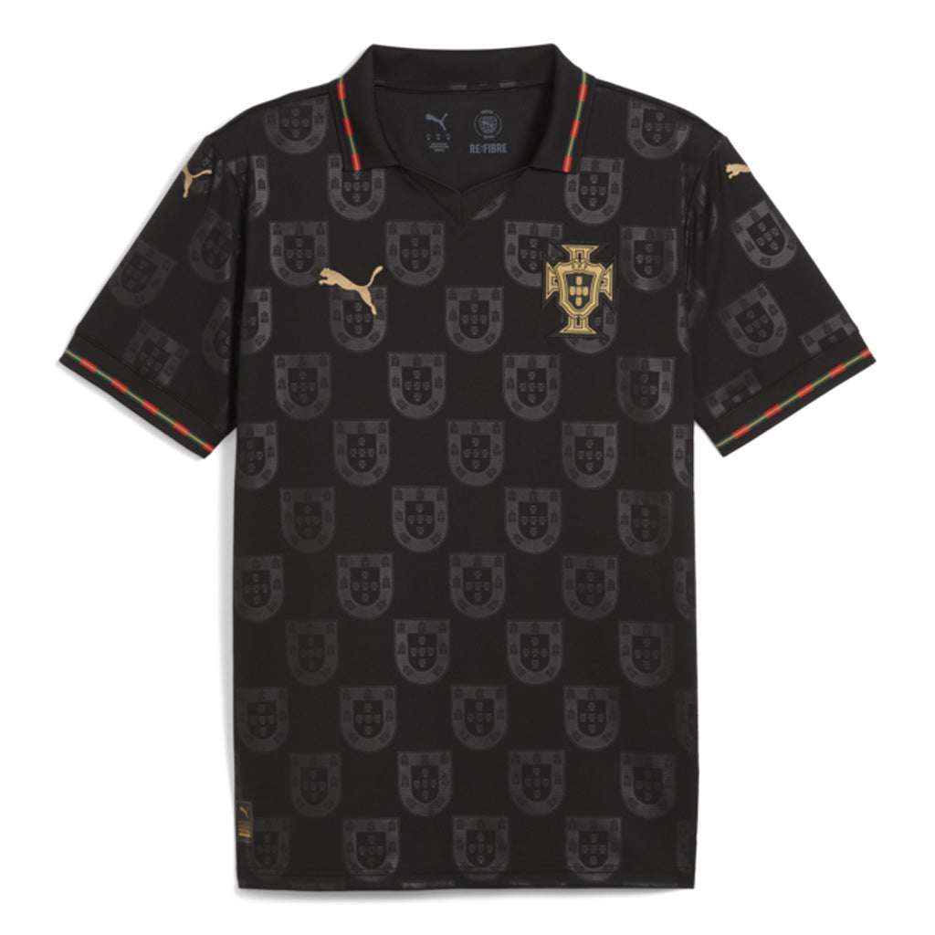 Portugal National Team Puma Eusebio Special Edition Replica Jersey - Black